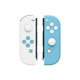 Custom 2-Tone Sea Salt Blue and White Themed Nintendo Switch Joy-Con Controllers