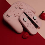 Custom Strawberry Milk Nintendo Switch Joy-Con and Pro Controller Bundle